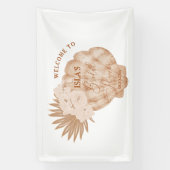 ボホーシーシェルビーチブライダルシャワー 横断幕 (縦)