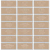 ボホージェントルフ結婚ァウズゲスト住所 シール (正面)