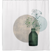ボホーゼンフローラタンデリオンズインボトル シャワーカーテン (正面)