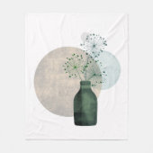 ボホーゼンフローラタンデリオンズインボトル フリースブランケット (正面)