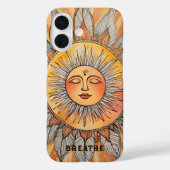 ボホーゼン呼吸リマインダー変更可能な文字穏やかな日 Case-Mate iPhoneケース (裏面)