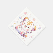 ボホータイガー赤ちゃんシャワー スタンダードカクテルナプキン (角)