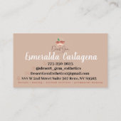 ボホーダーセットフラワービジネスカード 名刺 (裏面)