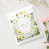 ボホーチックイエローとオリーブの山花 フェイバーバッグ (封をした状態)