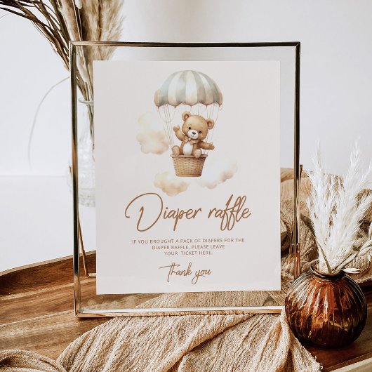 ボホーテディベアおむつラッフル ポスター