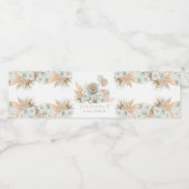 ボホーテディベアセージ緑ベビーシャワーパーティー ペットボトルラベル (シングルラベル)