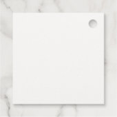 ボホーテディベア子供部屋ベビーシャワー フェイバータグ (裏面)