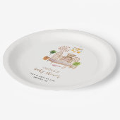 ボホーテディベア子供部屋ベビーシャワー ペーパープレート (アングル)