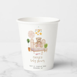ボホーテディベア子供部屋ベビーシャワー 紙コップ