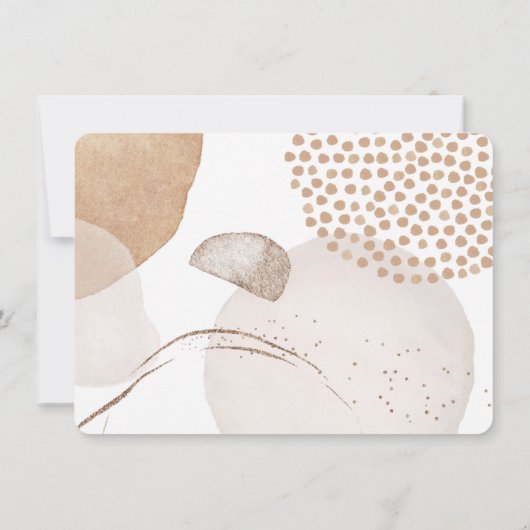 ボホーニュートラルボヘミアンベージュパーソナライズされた色調 ノートカード (裏面)
