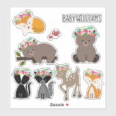 ボホーフローラウッドランドアニマルズベビー シール (シート)