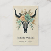 ボホーフローラブルカウカスカルウェスタン素朴 名刺 (正面)