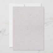 ボホーブラウンフローラベビーシャワー 招待状 (裏面)