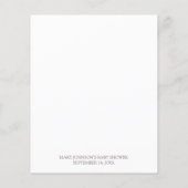 ボホーブラウンベージュベビー予測とアドバイスカード (裏面)