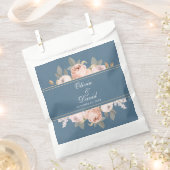 ボホーブルーと赤面牡丹結婚ズ フェイバーバッグ (クリップ留めされた状態)