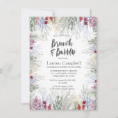 ボホーブルーズウィンターウォーターブライダルシャワー 招待状 (正面)