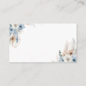 ボホーブルー素朴パンプキン秋おむつラッフル エンクロージャーカード (裏面)