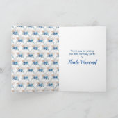 ボホーブルー パンパスグラス 誕生日 サンキューカード (内部)