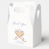 ボホーベアーバシネットトイボーイベビーシャワー フェイバーボックス (オープン)