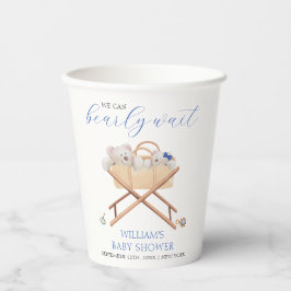 ボホーベアーバシネットトイボーイベビーシャワー 紙コップ