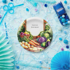 ボホーベジス農家市場誕生日 ペーパープレート