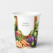 ボホーベジス農家市場誕生日 紙コップ (正面)