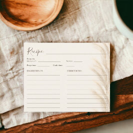 ボホーベージュパンパスグラス水彩ブライダルレシピ