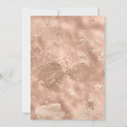 ボホーベージュフラワーズウォーターのカラーの卒業式ブランチ 招待状 (裏面)