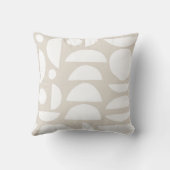 ボホーベージュ抽象芸術ムーンフェイズ クッション (裏面)