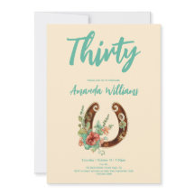 ボホーホースシューワイルドフラワーズティート誕生日