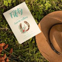 ボホーホースシューワイルドフラワーズ50番誕生日