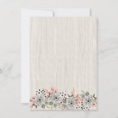 ボホーホース女性のカーボーイキンセアニラ15誕生日 招待状 (裏面)