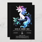 ボホーホース誕生日 招待状 (正面/裏面)