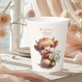 ボホーホーホーホーチカウハイランドカウファースト誕生日 紙コップ