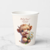 ボホーホーホーホーチカウハイランドカウファースト誕生日 紙コップ (裏面)