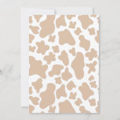 ボホーホーホーホーホーホワイハイランドカウベイビーシャワー招待状 招待状 (裏面)