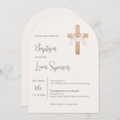 ボホーボーイバプテスマ招待状 招待状 (正面/裏面)