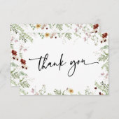 ボホーミニマルキュート山花サンキューカード サンキューカード (正面/裏面)