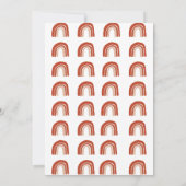 ボホーライオンベビーシャワー招待状 招待状 (裏面)