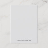 ボホーリーフグレーイヤリングジュエリーディスプレイ 名刺 (裏面)