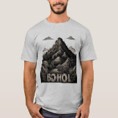 ボホール島のチョコレートヒルズTシャツ Tシャツ (正面)
