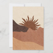 ボホーレイオブサンシャインベビーシャワー招待状 招待状 (裏面)