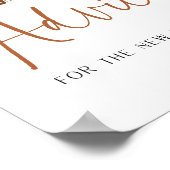 ボホーレインボーアドバイスとウィッシュベイビーシャワーのサイン ポスター (角)