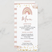 ボホーレインボーイズシェアオンダーフル誕生日 メニュー (正面/裏面)