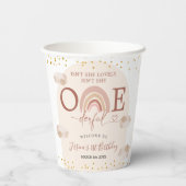 ボホーレインボーイズシェアオンダーフル誕生日 紙コップ (裏面)