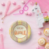 ボホーレインボーウッドランドキツネファースト誕生日 ペーパーボウル (パーティー)