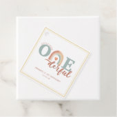 ボホーレインボーオネダーフルメッセージカード – 水彩画 フェイバータグ (インサイチュ)