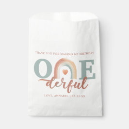 ボホーレインボーオネダーフル誕生日フリットバッグ- 1st Bi フェイバーバッグ