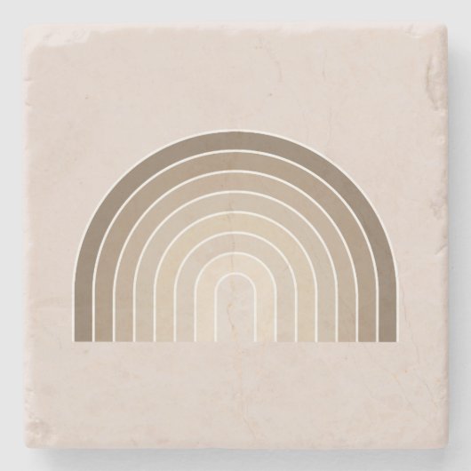 ボホーレインボーオリーブアーストーン ストーンコースター (正面)