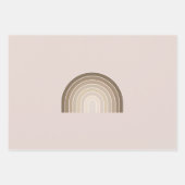 ボホーレインボーオリーブアーストーン ラッピングペーパーシート (正面)